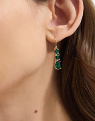 3-Pack Gemstone Drop Earrings