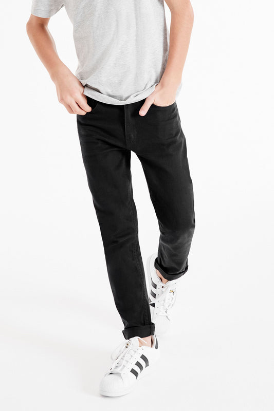 Black Regular Fit Stretch Jeans