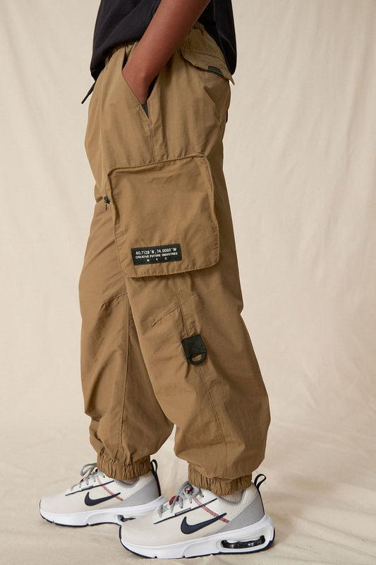 Lined Parachute Cargo Trousers