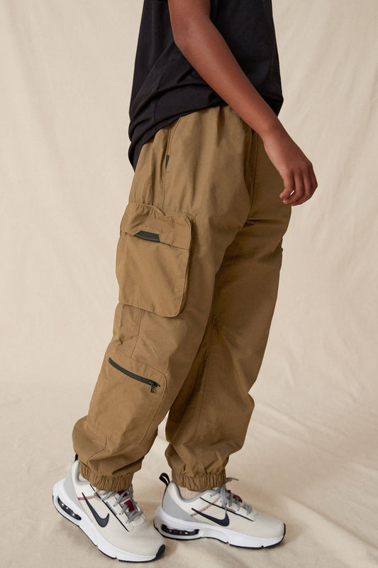 Lined Parachute Cargo Trousers