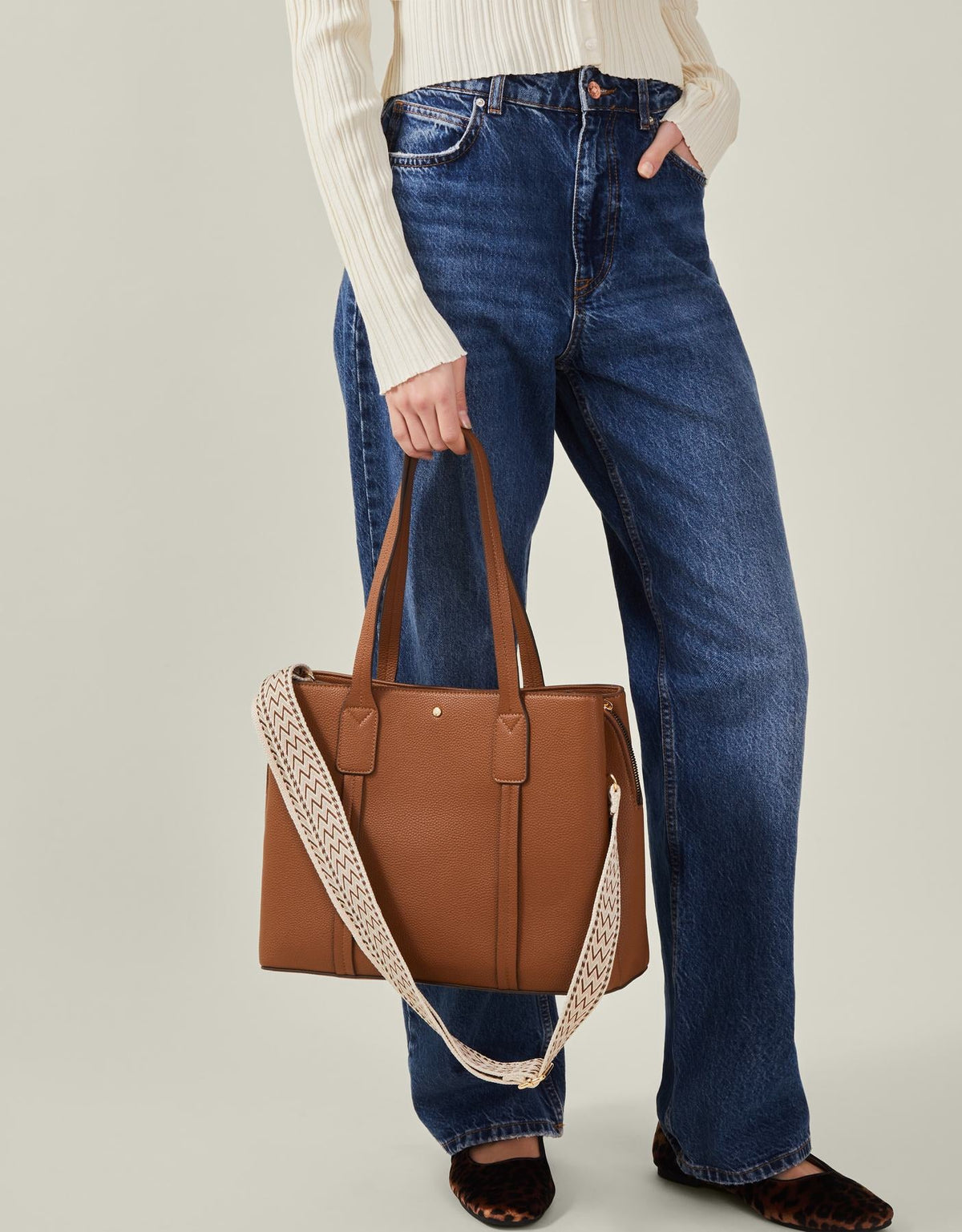 Webbing Strap Tote Bag