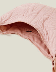 Large Floral Quilted Sling Bag