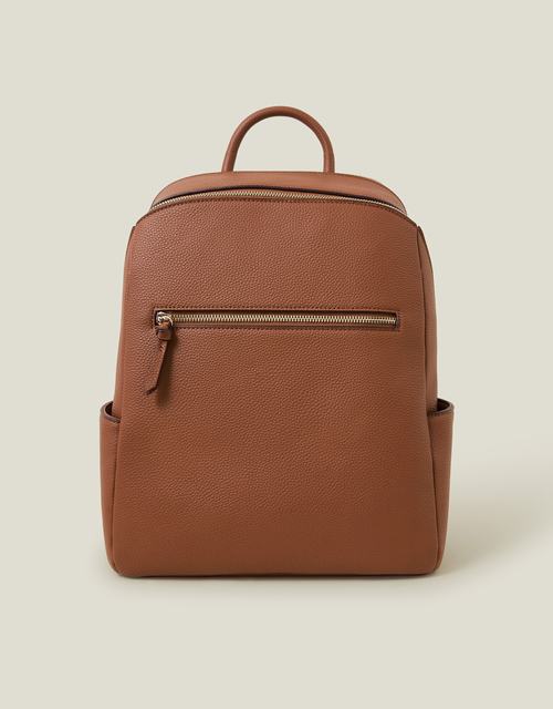 Smart Zip Around Backpack Tan