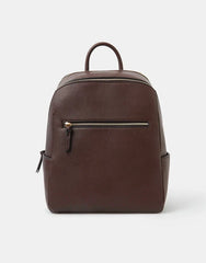 Smart Zip Around Backpack Brown