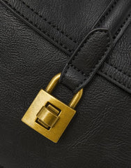 Padlock Crossbody Bag Black