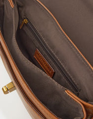 Padlock Satchel Crossbody Bag