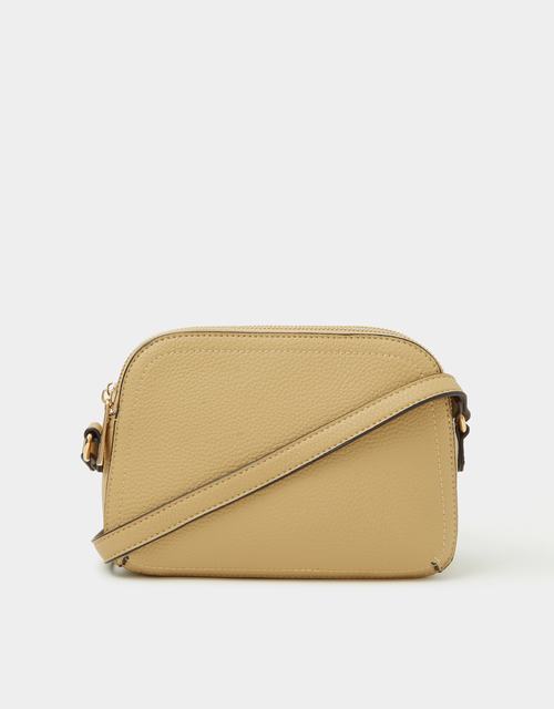 Double Zip Crossbody Bag Yellow