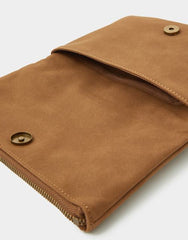 Fold Over Zip Western Crossbody Bag