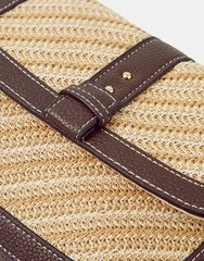 Woven Crossbody Bag Brown