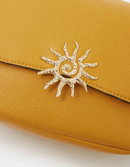 Sun Faux Leather Crossbody Bag