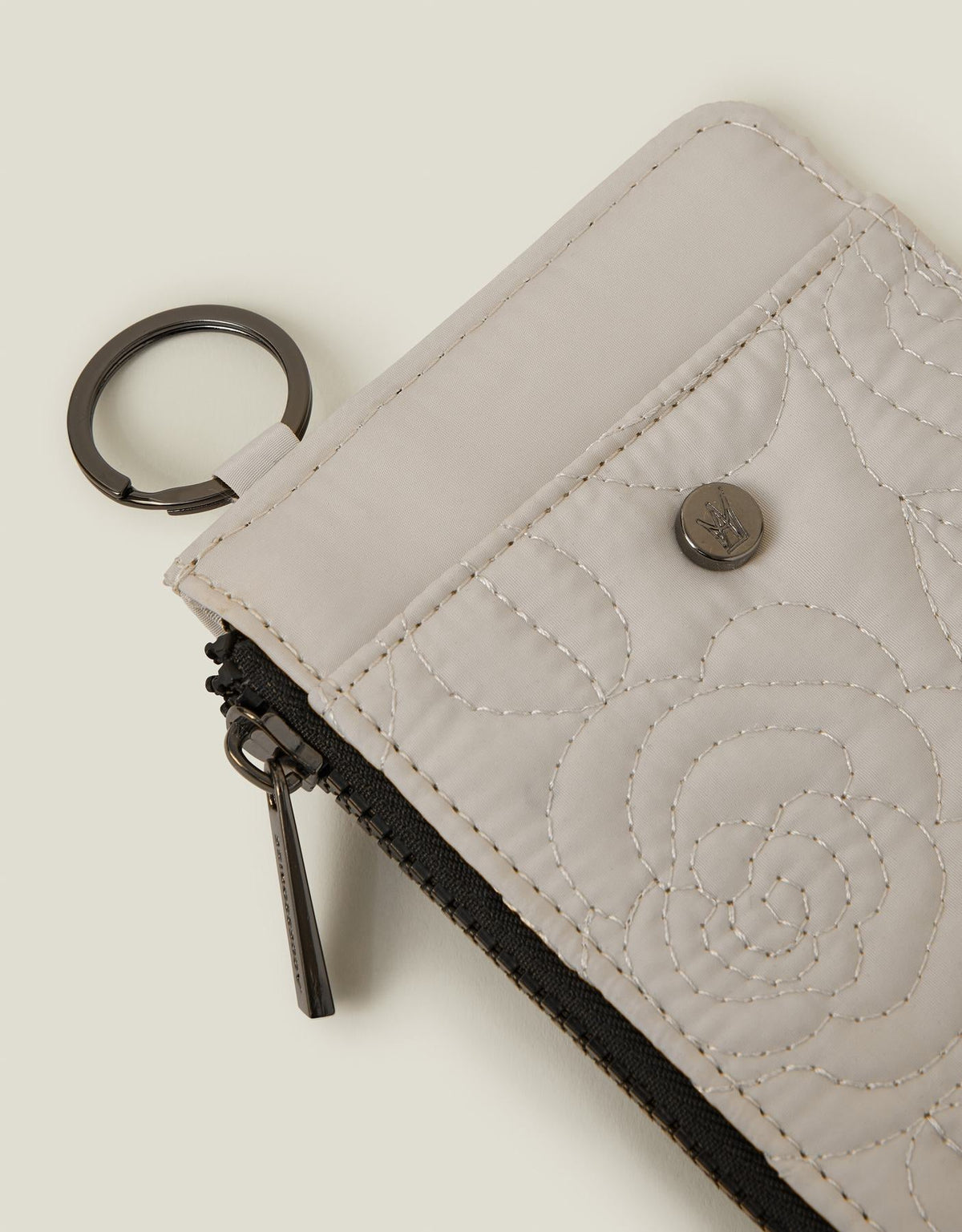 Quilted Nylon Card Holder