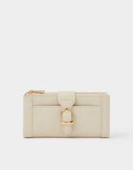 Faux Leather Buckle Purse