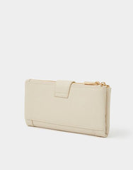 Faux Leather Buckle Purse