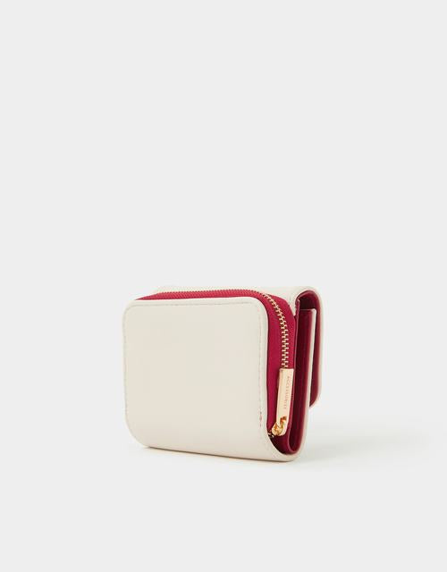 Double Heart Faux Leather Purse