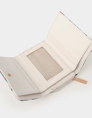 Strawberry Print Tri Fold Purse