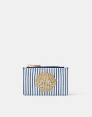 Shell Embroidered Cardholder