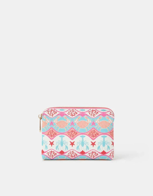 Crab Print Coin Purse