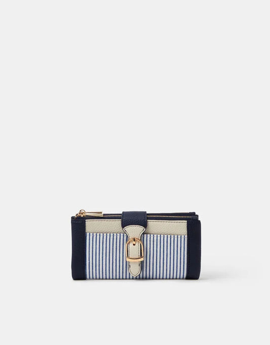 Stripe Buckle Purse