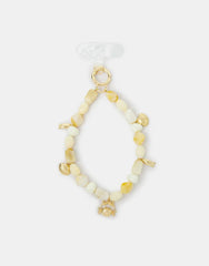 Shell Charm Beaded Wrist Phone Strap