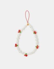 Cherry Pearl Phone Charm