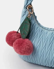 Fluffy Cherry Bag Charm