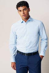 Regular Fit Single Cuff Easy Care Shirts 2 Pack