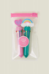 2-Pack Girls Mini 10-Colour Pens