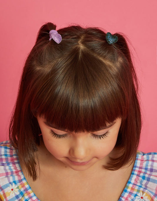 12-Pack Girls Heart Hair Bands