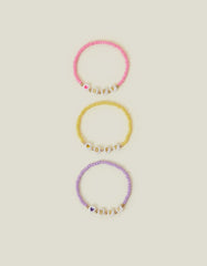 3-Pack Girls BBF Bead Friendship Bracelets