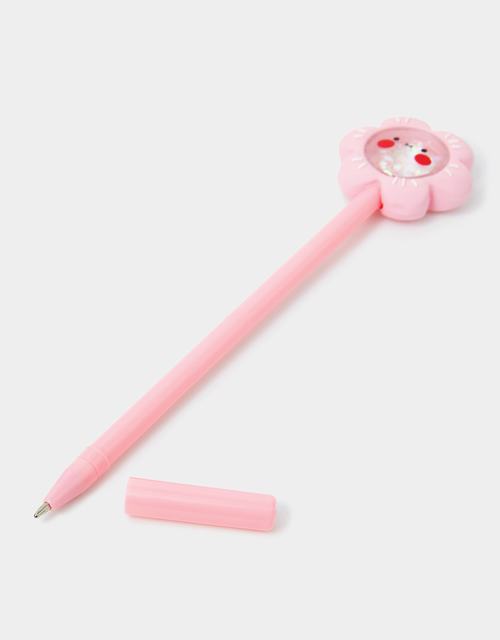 Girls Flower Topper Pen Pink