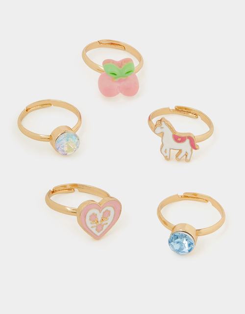 5-Pack Girls Prairie Ring Set