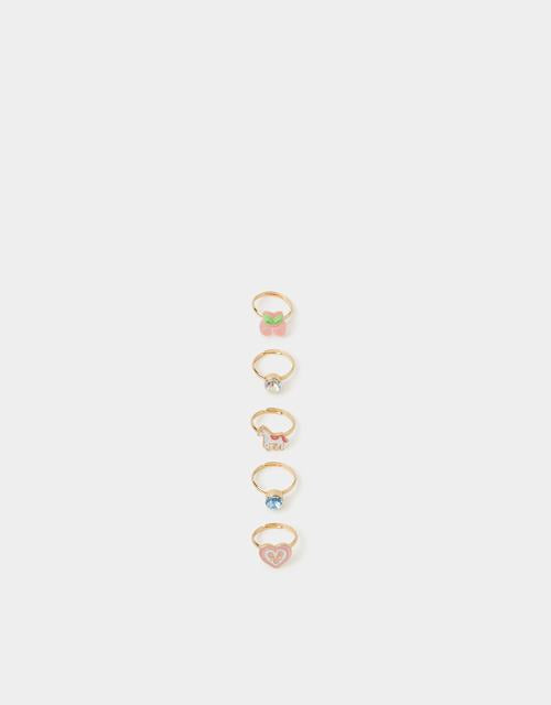 5-Pack Girls Prairie Ring Set