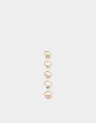 5-Pack Girls Prairie Ring Set