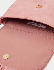 Girls Floral Embroidered Fringe Crossbody Bag