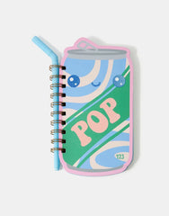 Girls Soda Pop Notebook & Straw Pen