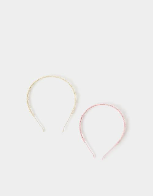 2-Pack Girls Flower Headbands