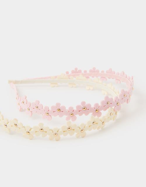 2-Pack Girls Flower Headbands