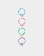 8-Pack Girls Sparkle Butterfly Hair Bands