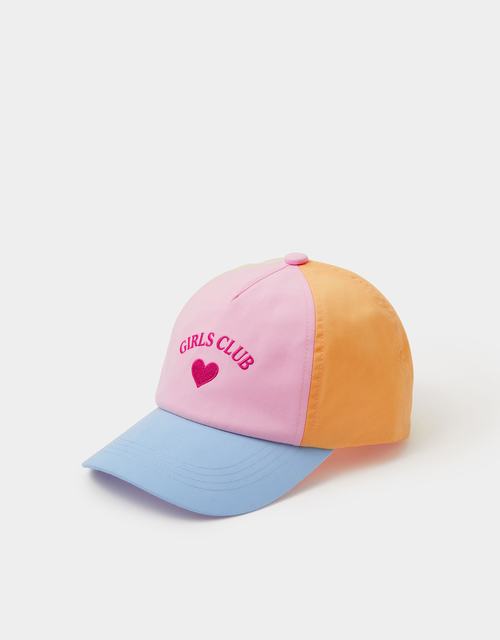 Girls Club Colourblock Baseball Cap Multi