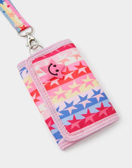 Girls Star Print Lanyard Purse