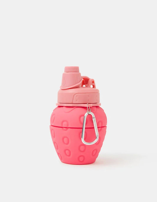 Girls Collapsible Strawberry Water Bottle
