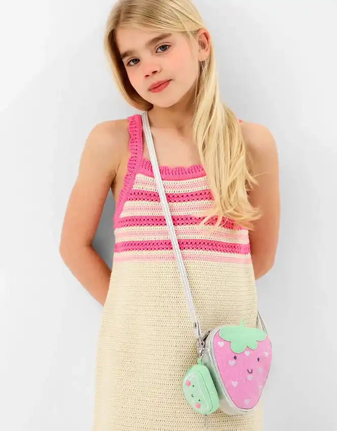 Girls Strawberry Bag & Lime Purse