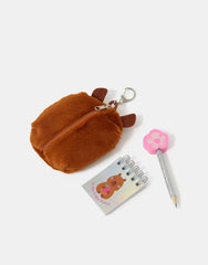 Girls Capybara Stationery Set Bag Charm