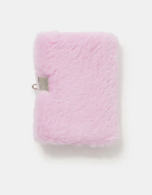 Girls Fluffy Capybara Lockable Journal