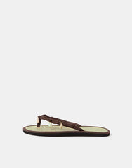 Shell Charm Seagrass Flip Flops Brown