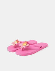 Orchid Flower Flip Flops Pink