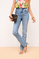 Authentic Mid Blue Slim Supersoft Jeans