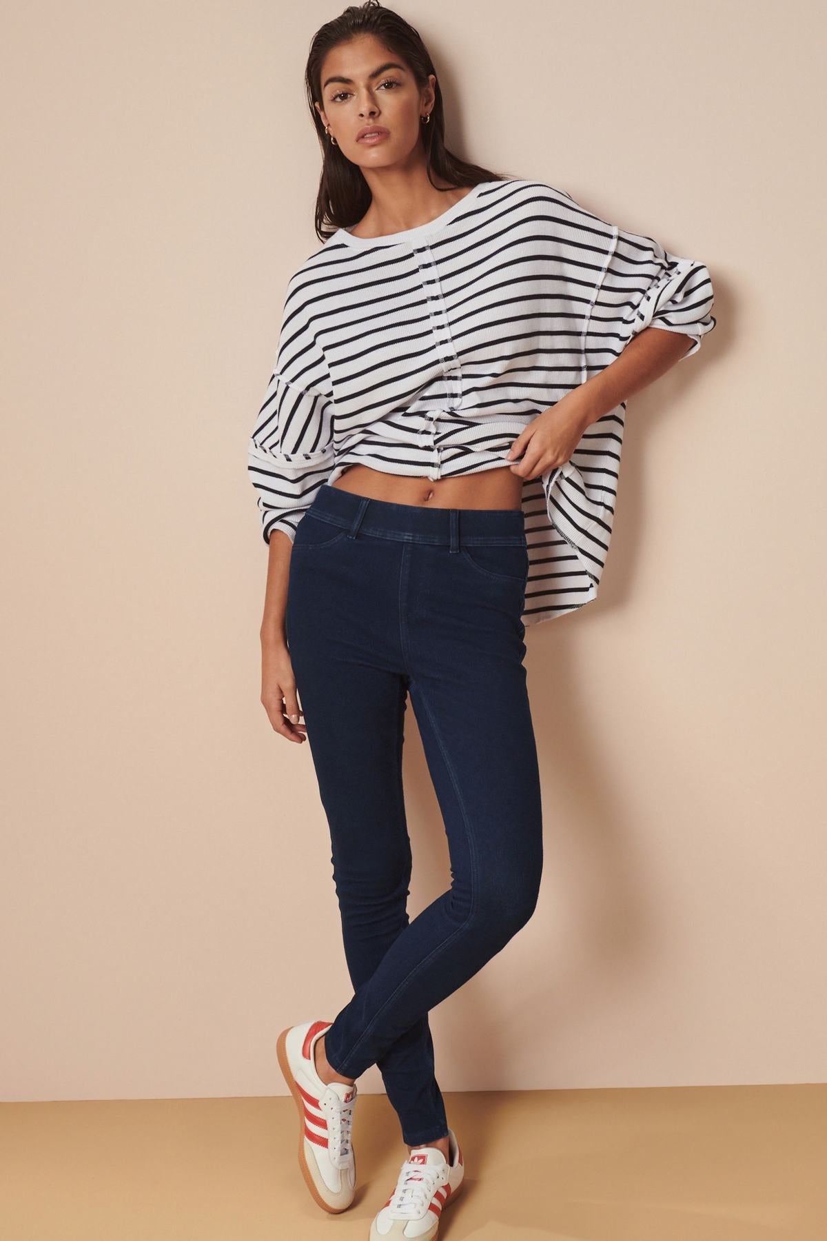 Rinse Blue Jersey Denim Leggings