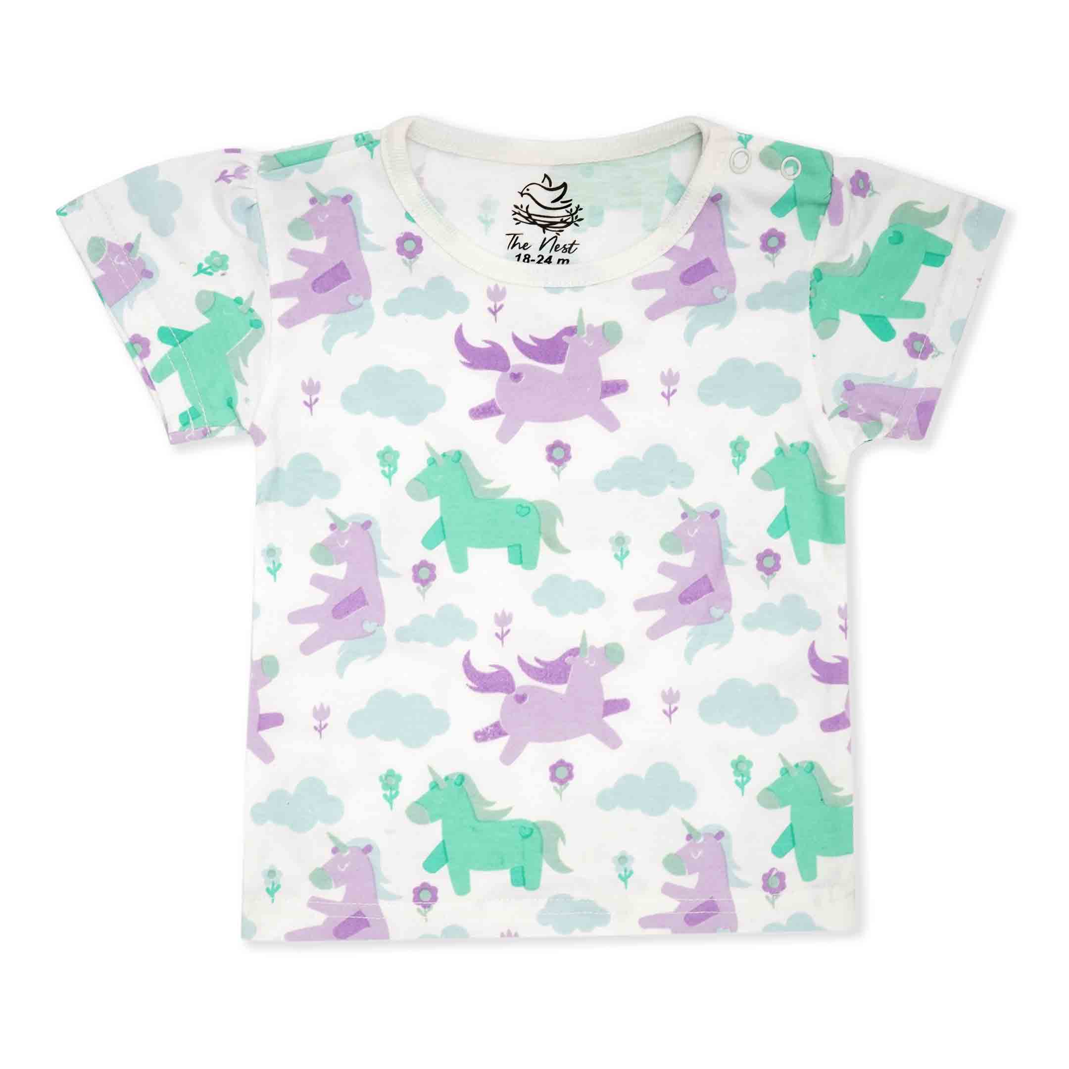 Darling Unicorn Cap Sleeve Tee | Tops & T-Shirts | The nest clothing