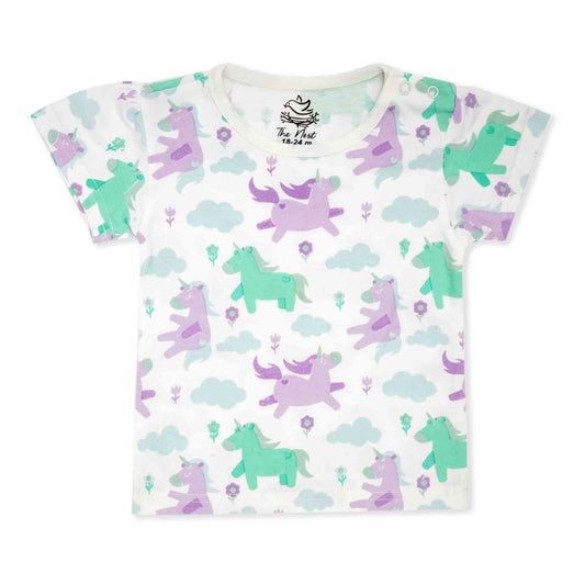 Darling Unicorn Cap Sleeve Tee | Tops & T-Shirts | The nest clothing